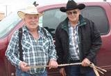 Ray with Jim Matteri the winner of the reins at the 2010 sale